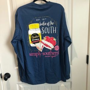 NWOT Simply Southern Dukes Mayonnaise Long Sleeve